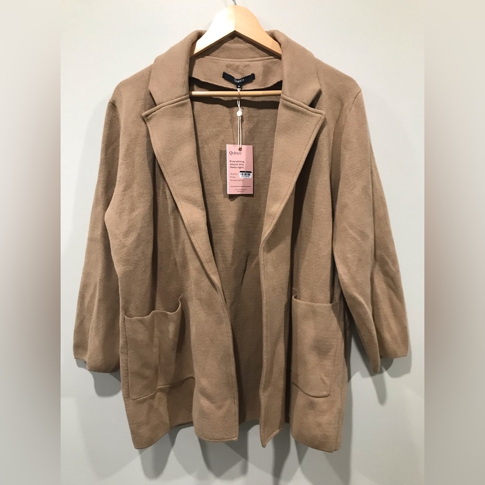 Camel Open-Front Women's Coatigan - Camel - Picture 4 of 9